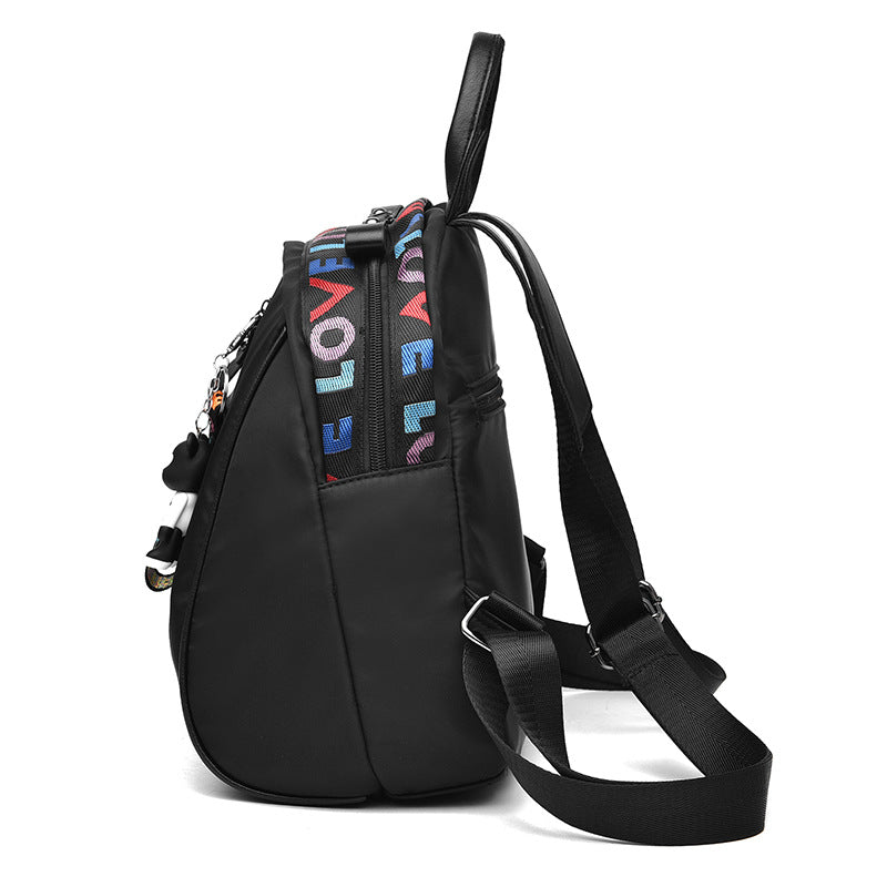 Bear Alphabet Ribbon Backpack Female Designer High Quality Oxford Women Bag Fashion School Bags Girl Letter Print Travelling Leisure Bags Bear Alphabet Ribbon Backpack Female Designer High Quality Oxford Women Bag Fashion School Bags Girl Letter Print Travelling Leisure Bags